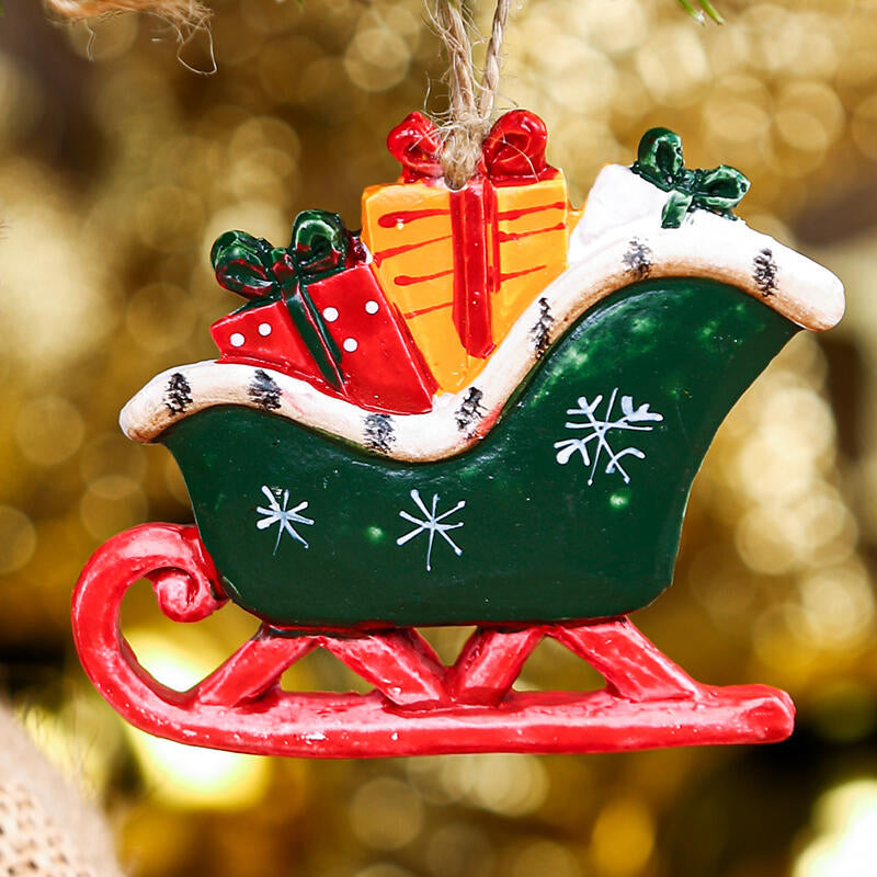 Christmas Tree Hanging Resin Ornament Pendant