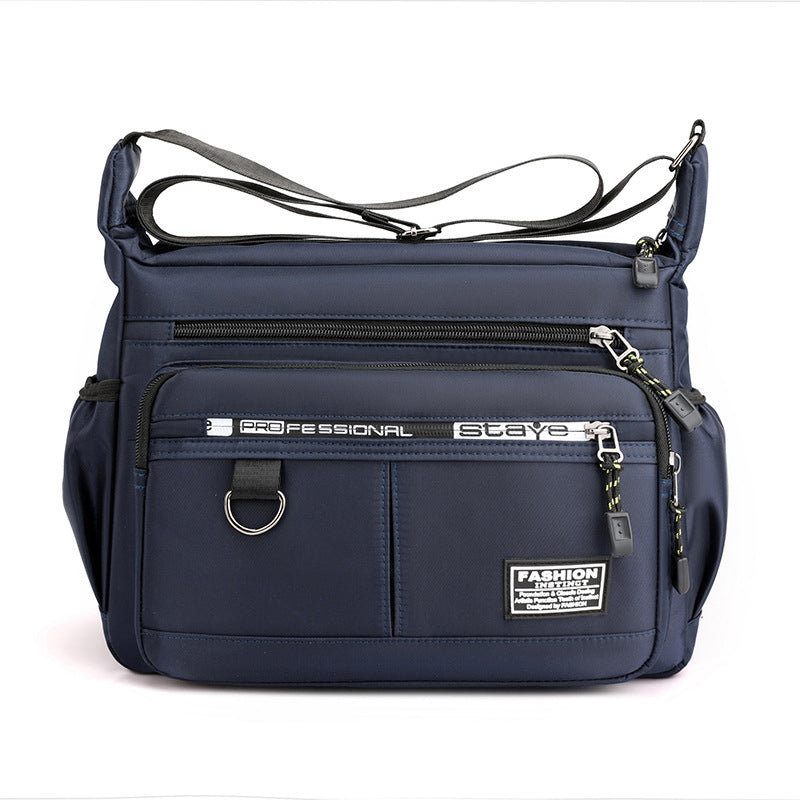 Men's messenger bag with multiple pockets