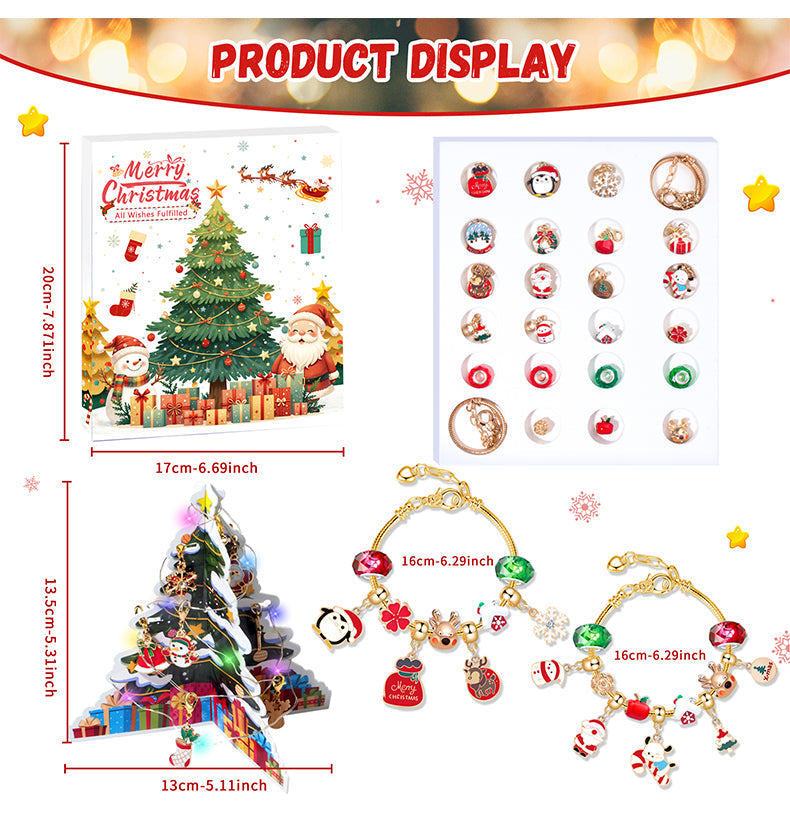 Christmas DIY Crystal Santa Blind Box Jewelry