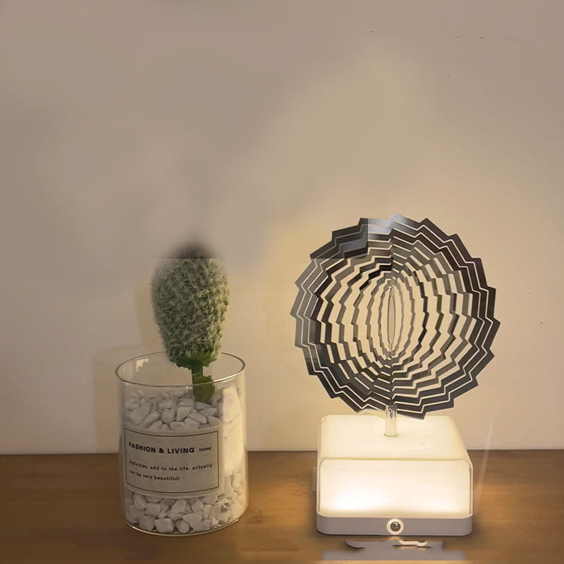 Rotating ambient light made of metal