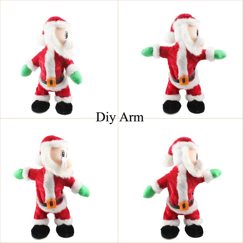 Dancing & Singing Santa Claus | Movable Santa Figure with Music | Fun Christmas Decoration & Gift Idea