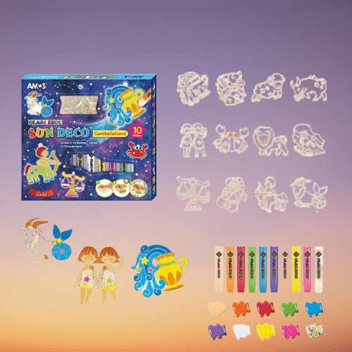 Christmas Glass Painting Set for Creative Learning