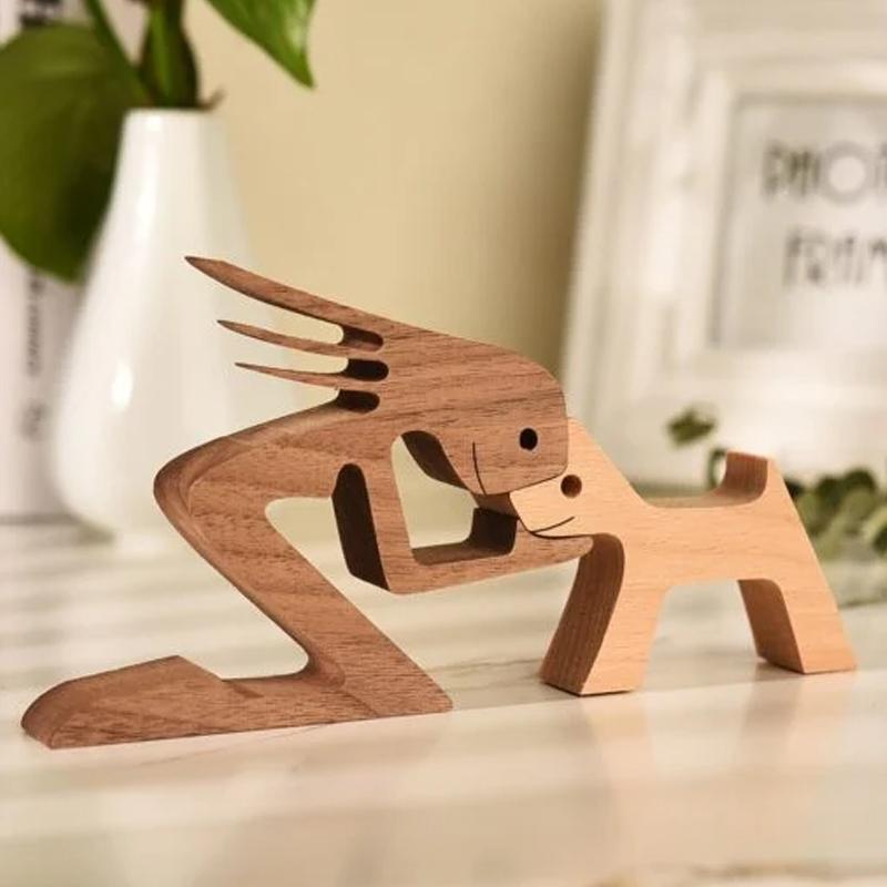 Pet Lover - Wooden Sculpture Table Ornaments