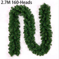 EverPine Christmas Garland | 2.7 m Artificial Fir Garland | Dense PVC Fir Branches | Christmas Decoration for Staircase, Fireplace & Windows