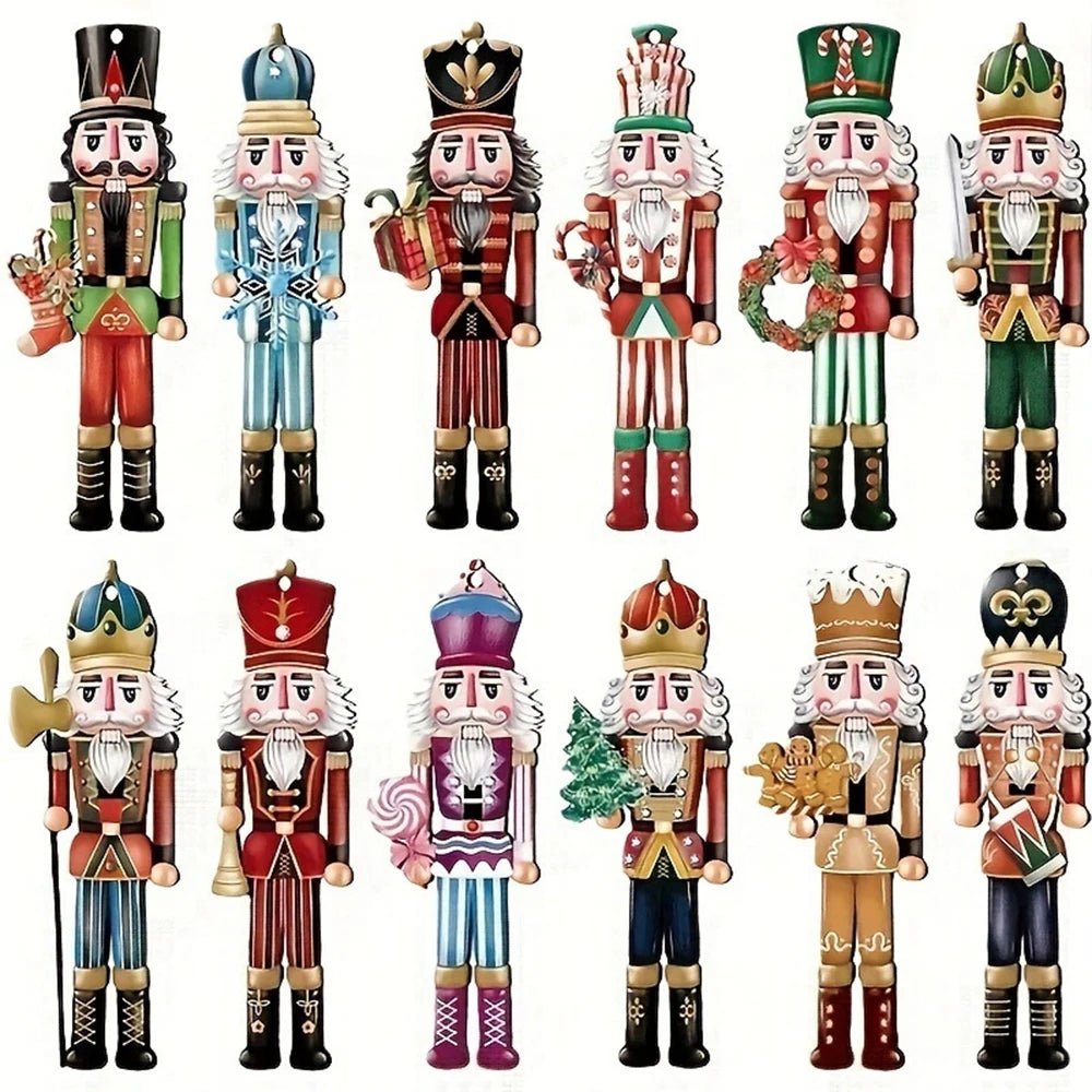 Elegant Nutcracker Soldier Set with Festive Finish