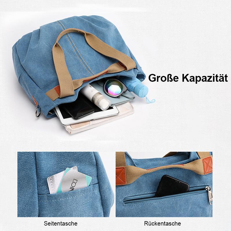 Sailcloth shoulder bag with large capacity
