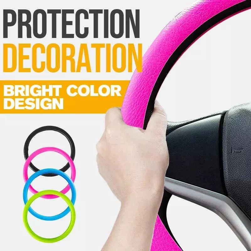 Cool non-slip silicone steering wheel cover