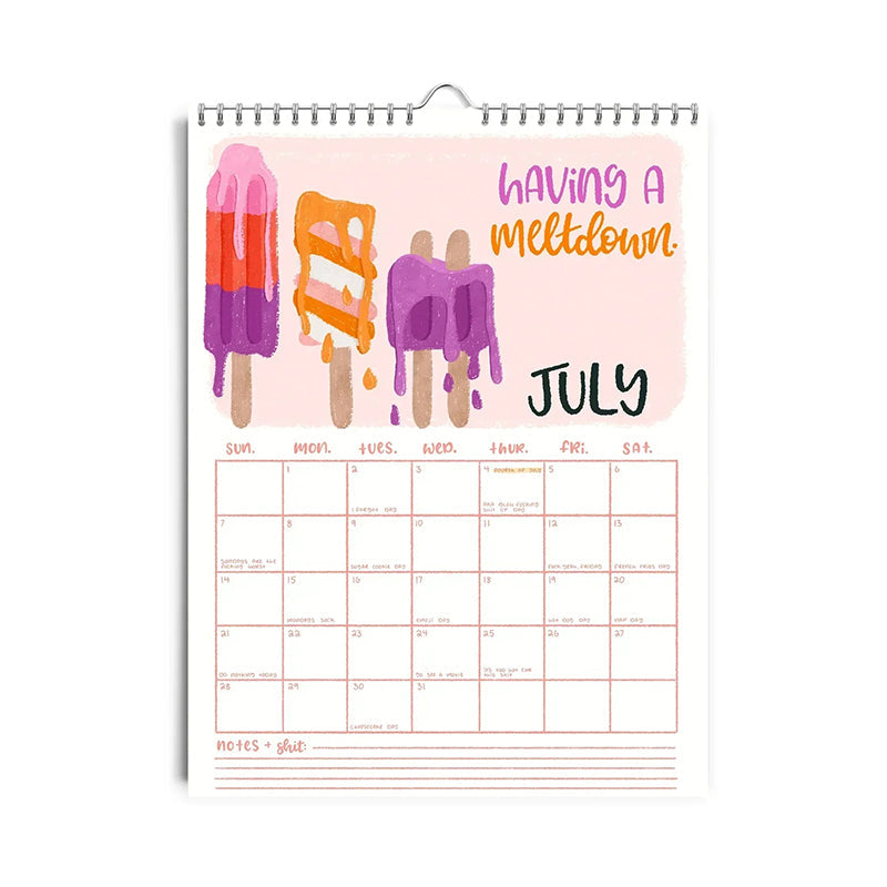 HERE WE GO AGAIN DAMN IT 2025 CALENDAR
