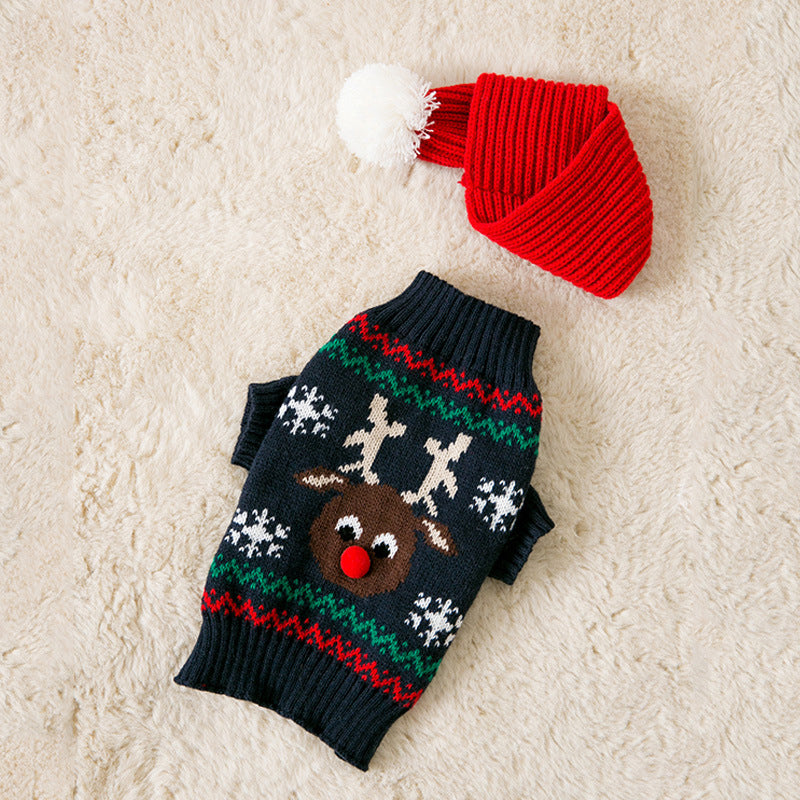 Warm Christmas clothing for pets