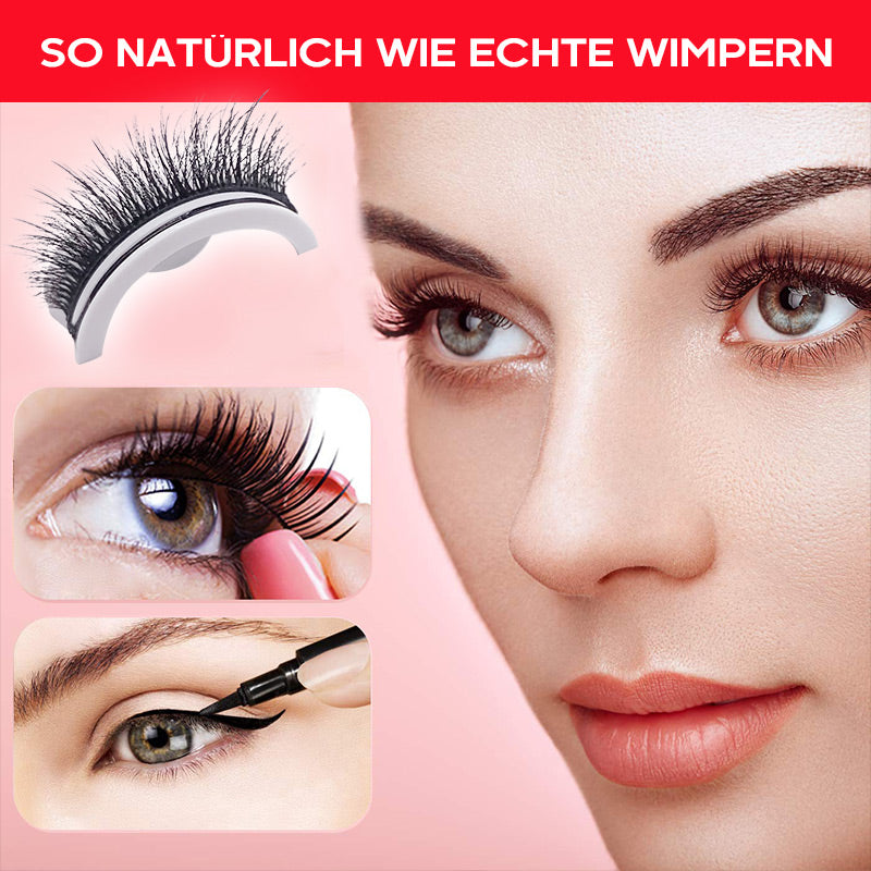 Reusable self-adhesive eyelashes