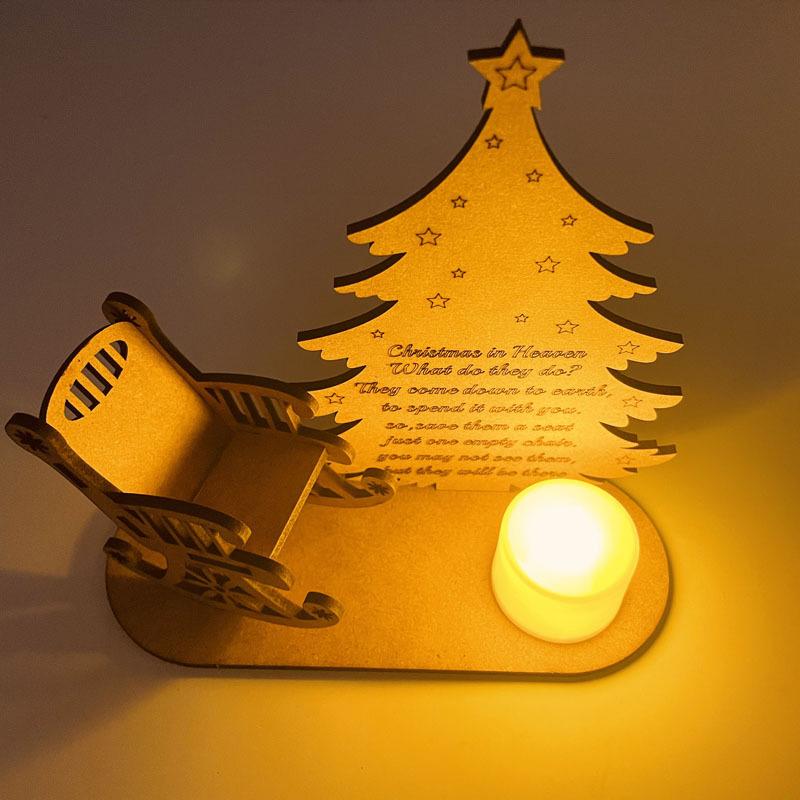 Christmas Memorial Candles Ornament In Memory of Loved Ones