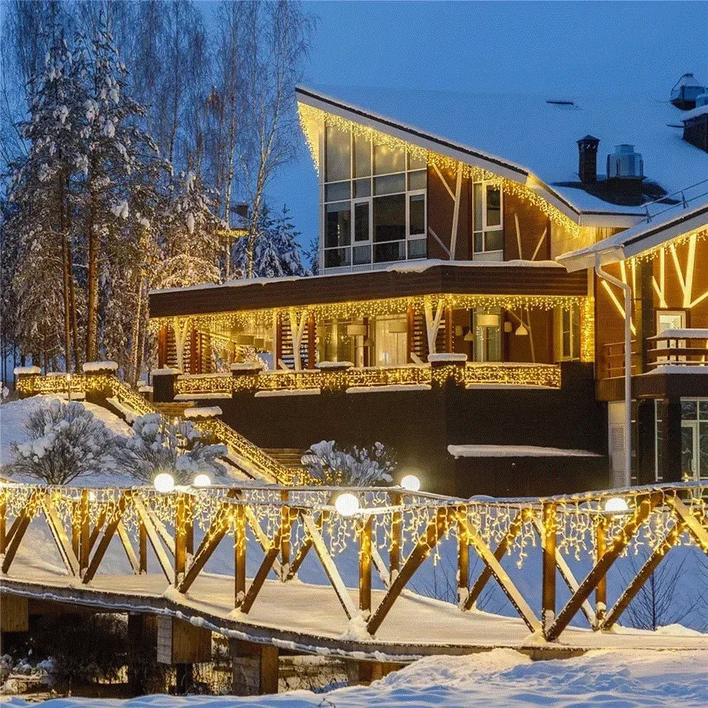 Icicle Light Curtain | LED Christmas Decoration Outdoor