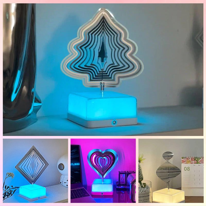 Rotating ambient light made of metal