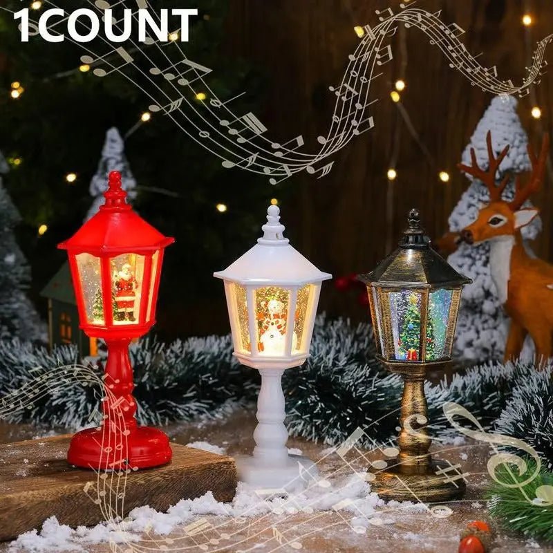 Illuminated Snow Globe Lantern for Magical Christmas Decoration