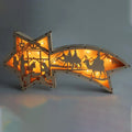 LED Wood Christmas Star Light