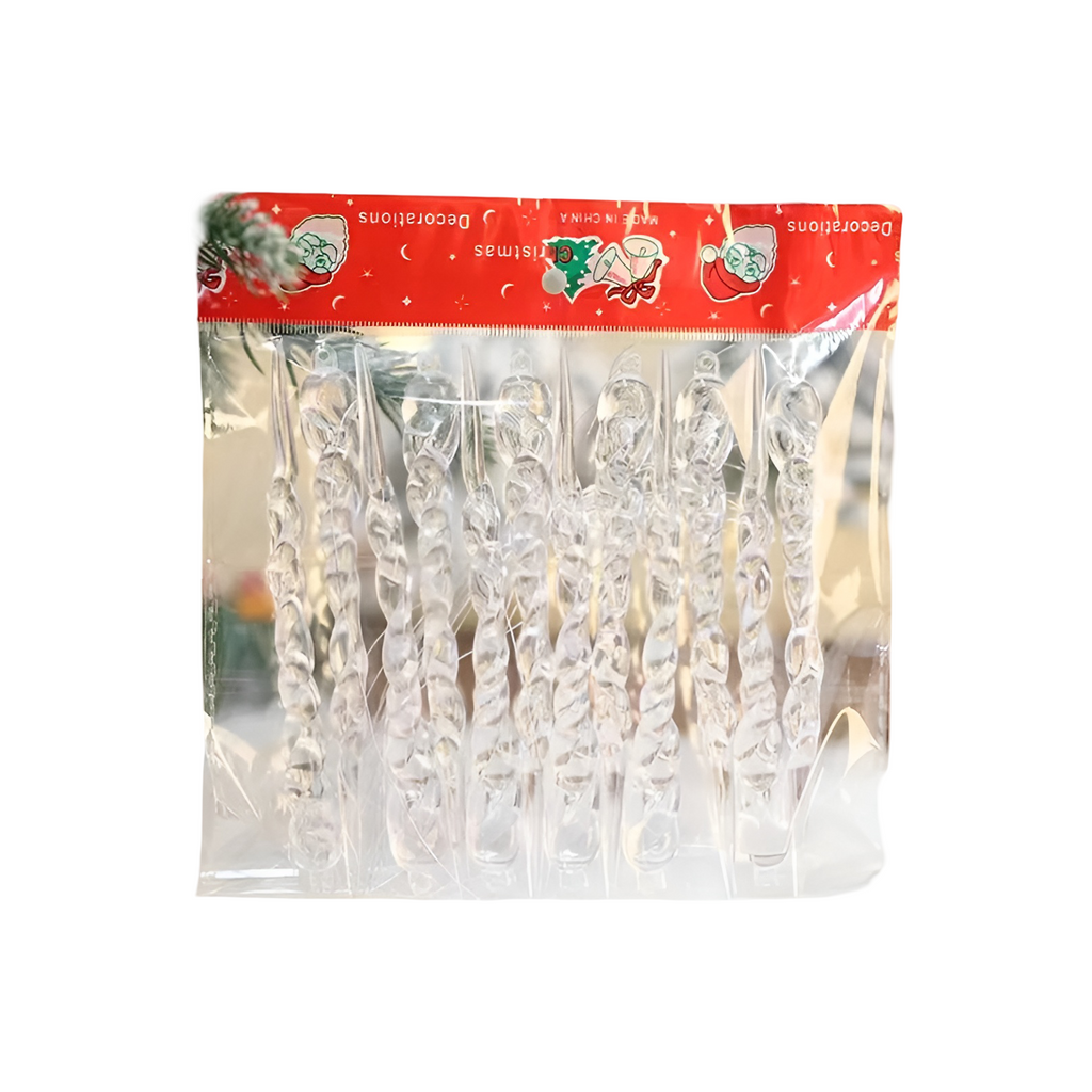 Crystal Icicle Pendant | Elegant Christmas Decoration for Windows