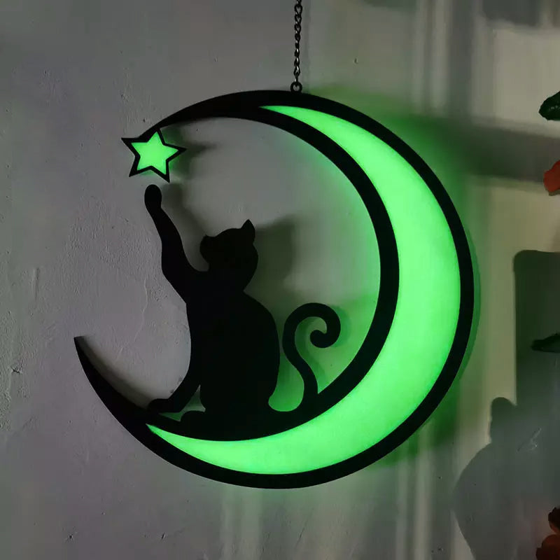 Moon Cat Decoration Pendant made of Acrylic
