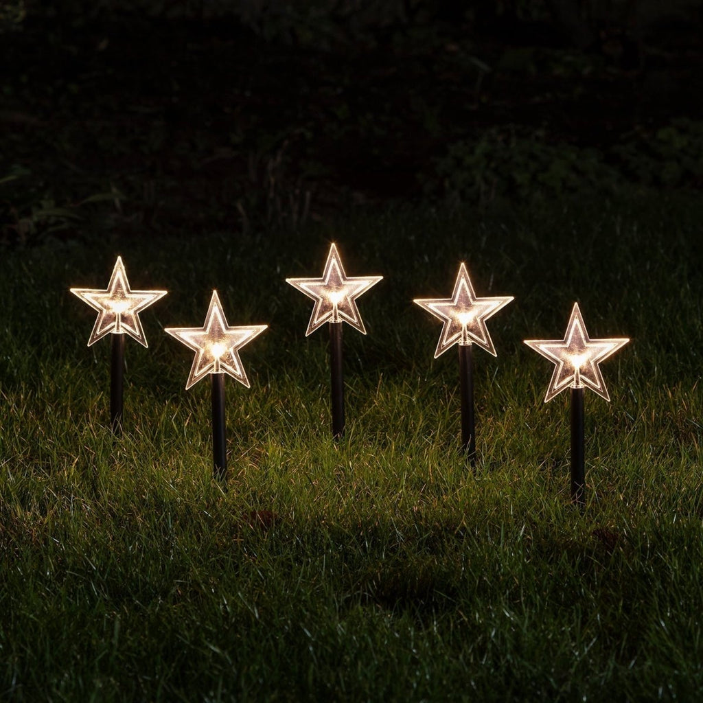 Decorative LED Pathway Lights for Christmas Gardens