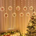 Christmas Circle Doll Hanging Decoration 10 LED USB String Lights