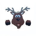 Fence Panel Christmas Decor – Adorable Santa, Snowman, and Reindeer Peekers for Whimsical Indoor and Outdoor Christmas Charm