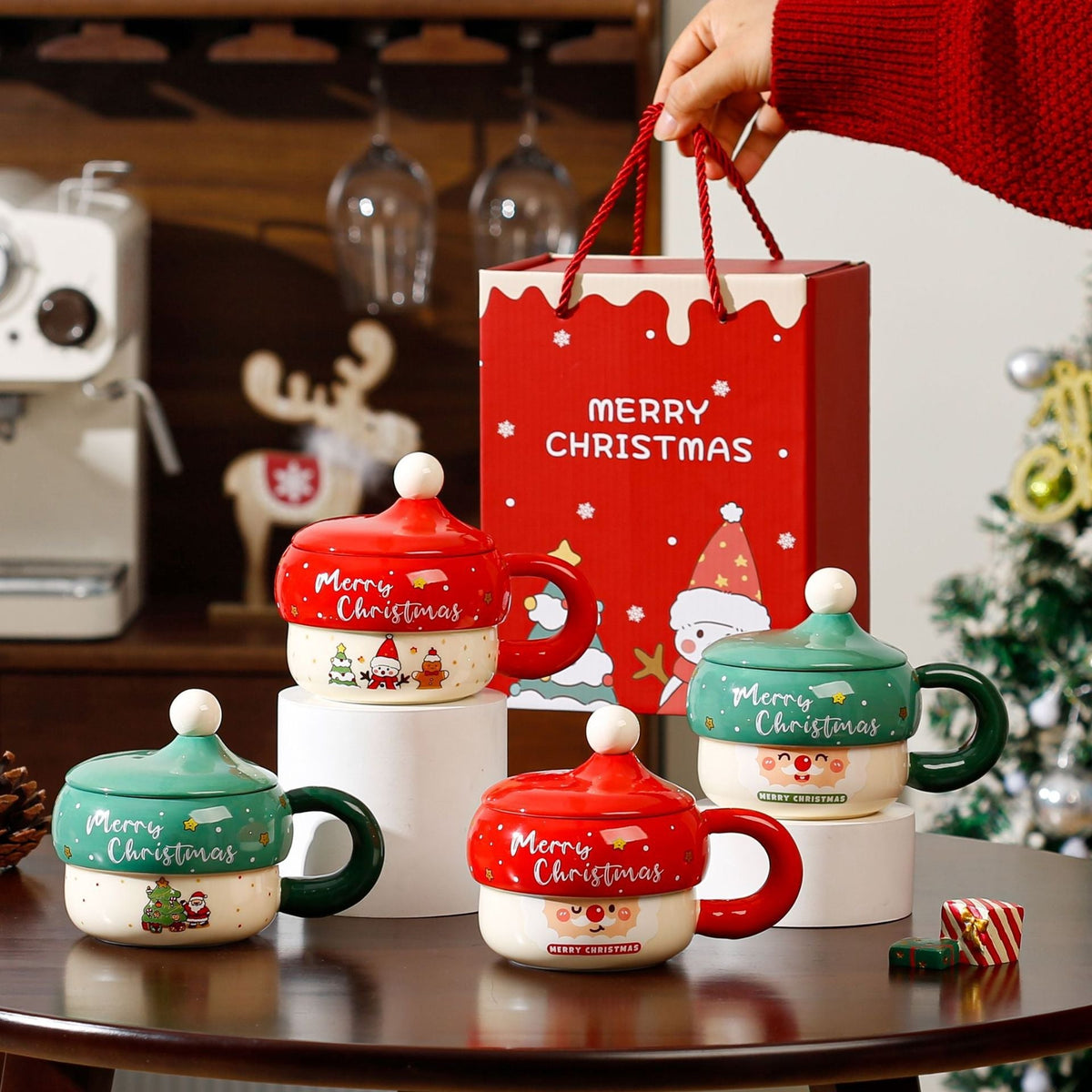 Cute Cartoon Santa Claus Ceramic Mug