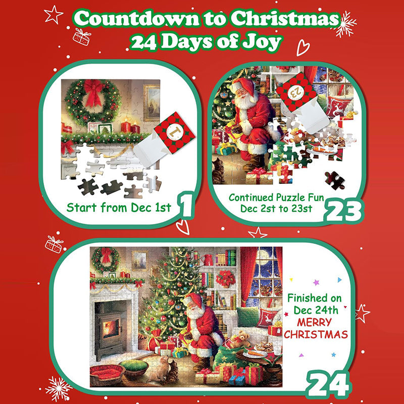 Christmas Jigsaw Puzzles Advent Calendar - Christmas Gift