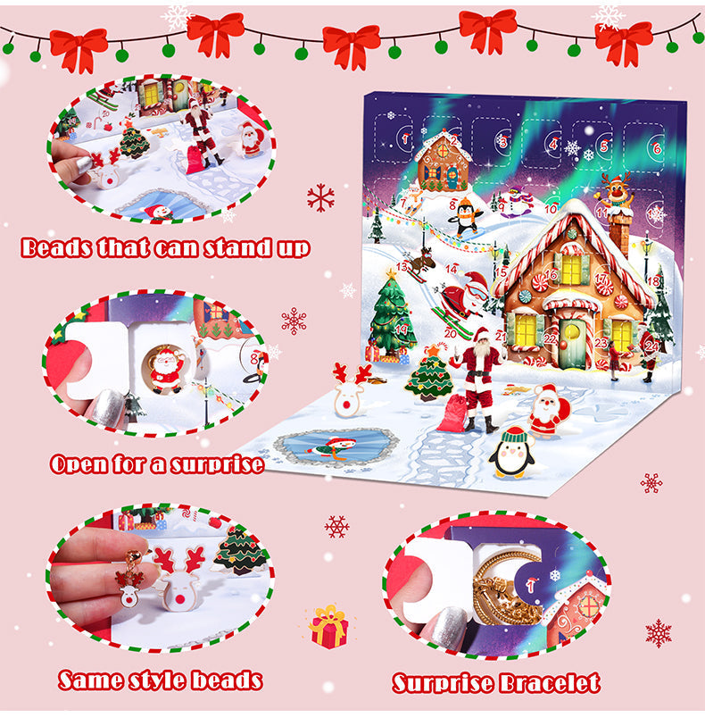 Christmas DIY Crystal Santa Blind Box Jewelry