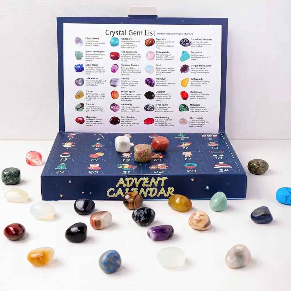 GemNova Kristal Adventkalender – 24-daagse kalender met natuurlijke stenen & magische uitstraling