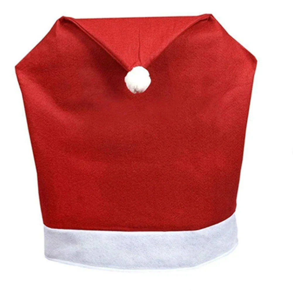 SantaSeat Christmas Chair Covers – Set of Decorative Chair Covers with Santa Design