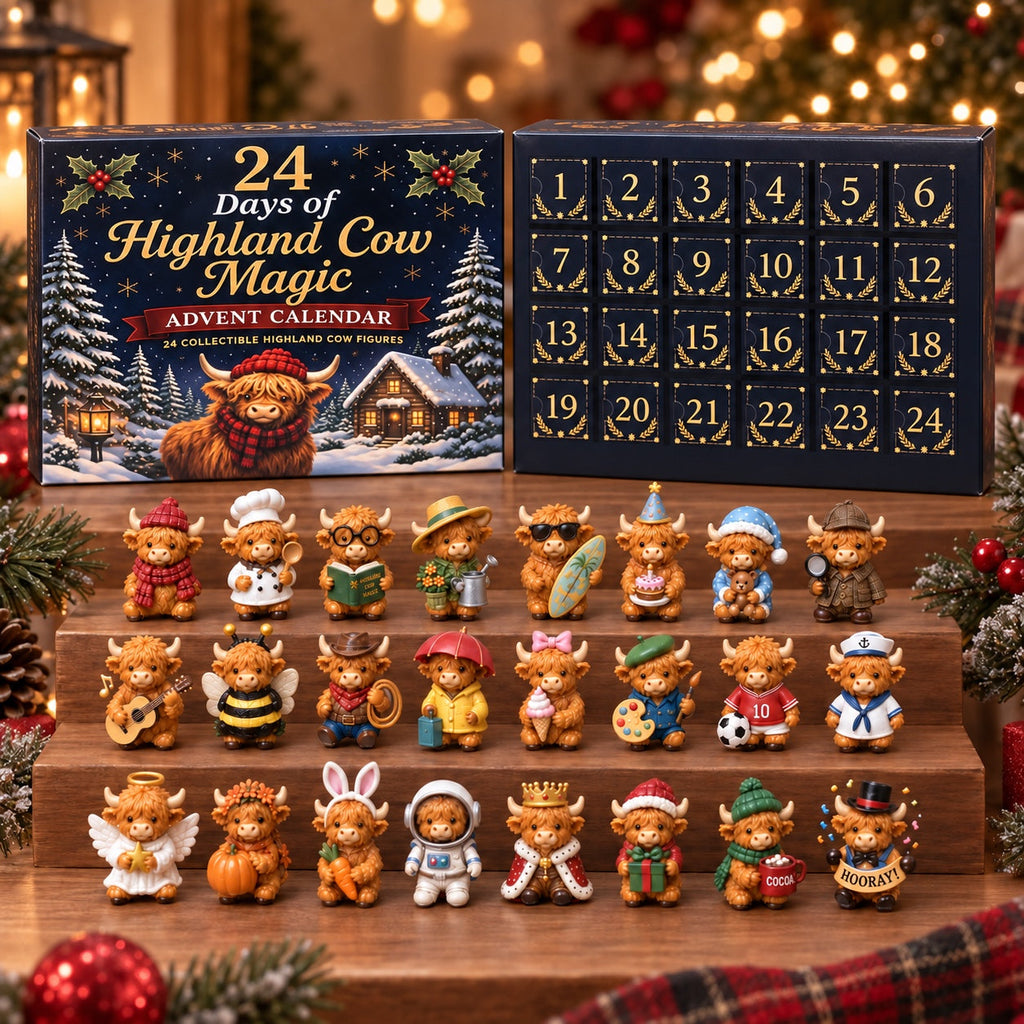 Scottish Highlander Advent Calendar 2026 - 24 Collectible Figurines