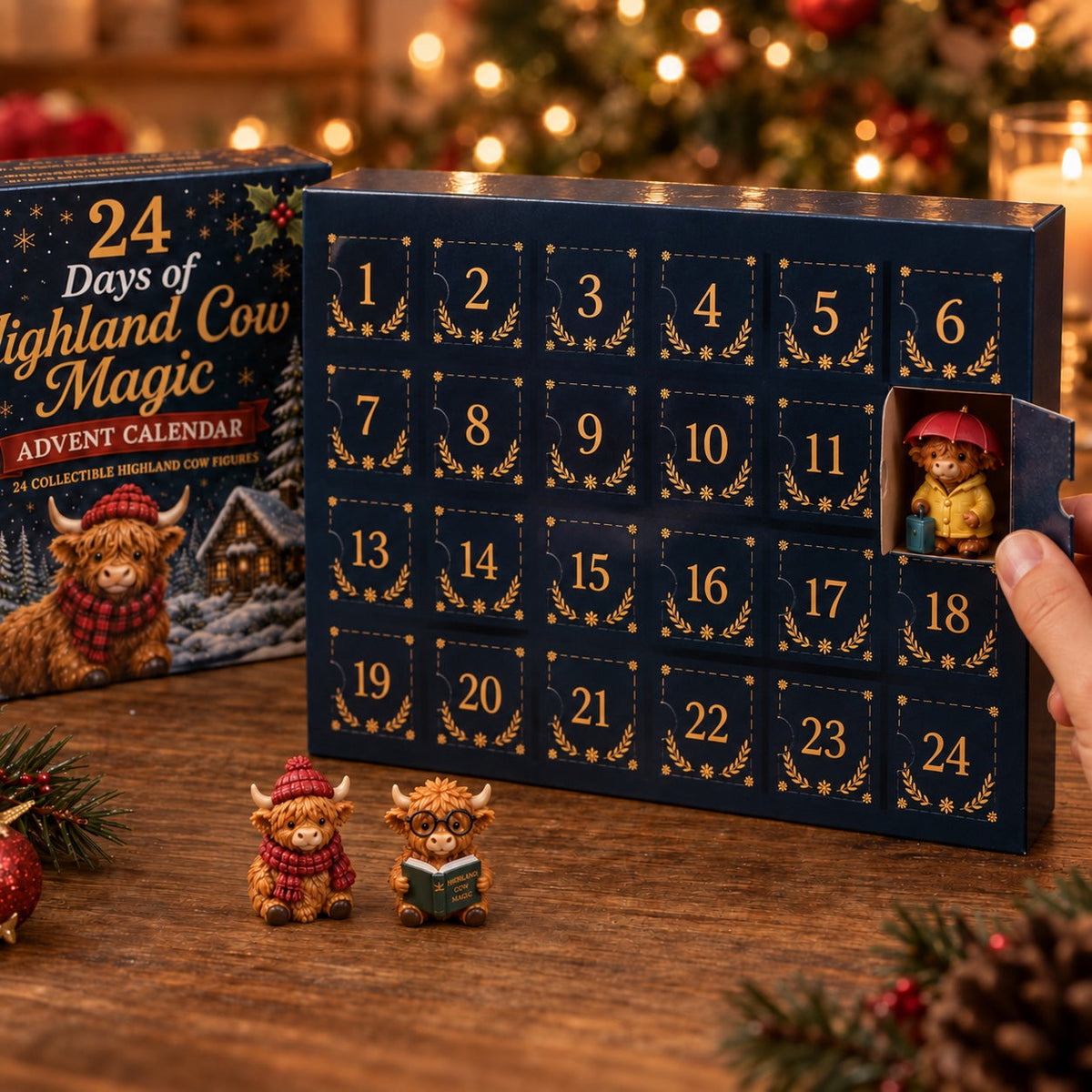 Scottish Highlander Advent Calendar 2026 - 24 Collectible Figurines