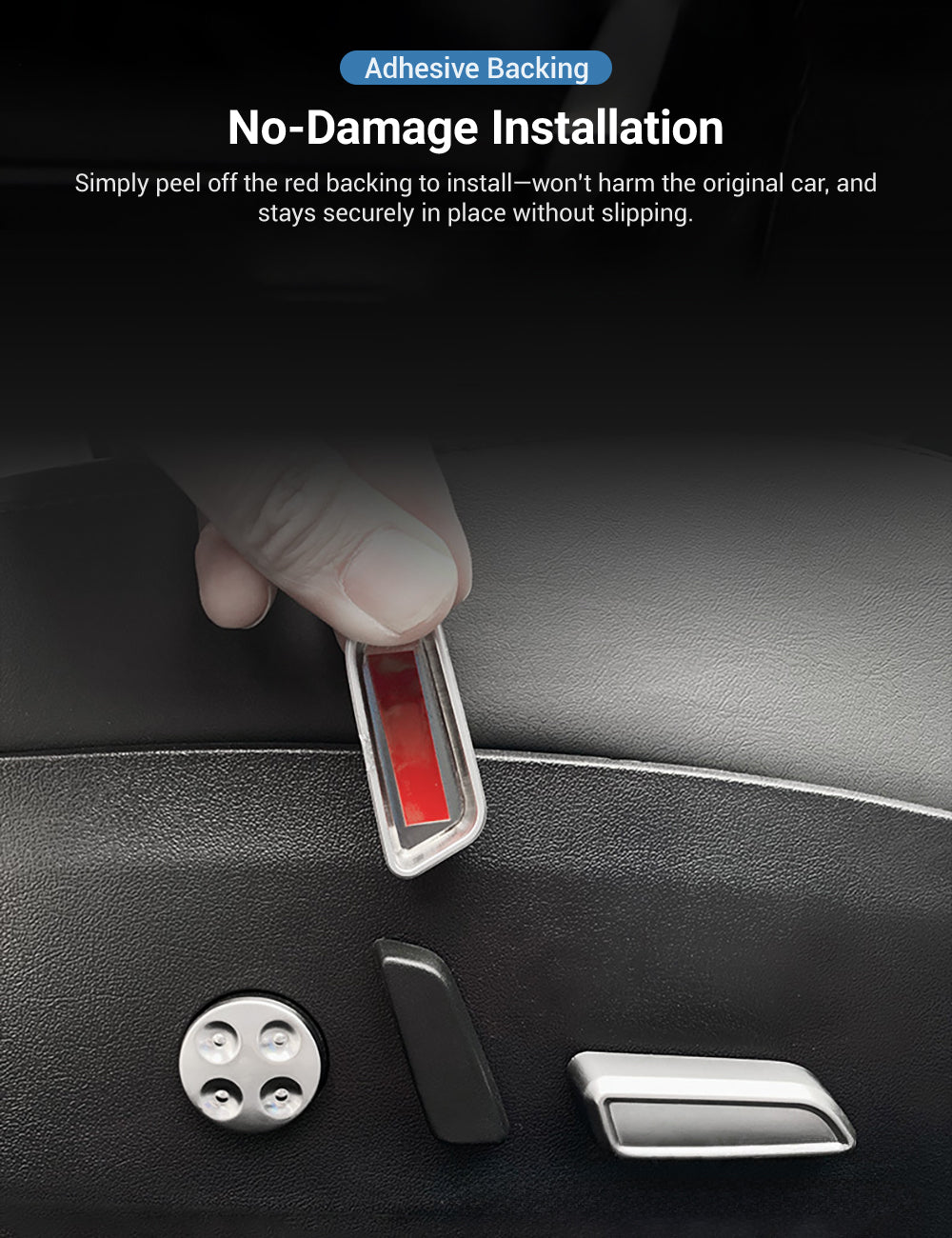 Seat Adjustment Button Cover for Tesla Model 3