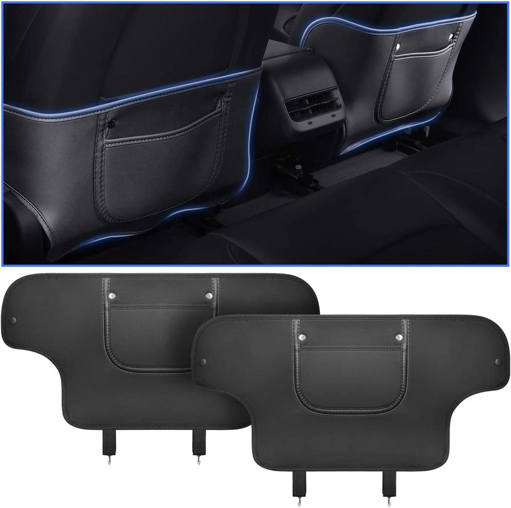 Seat Back Kick Protector for Model 3/Y | Storage Pockets | Easy Clean | Sikunuo