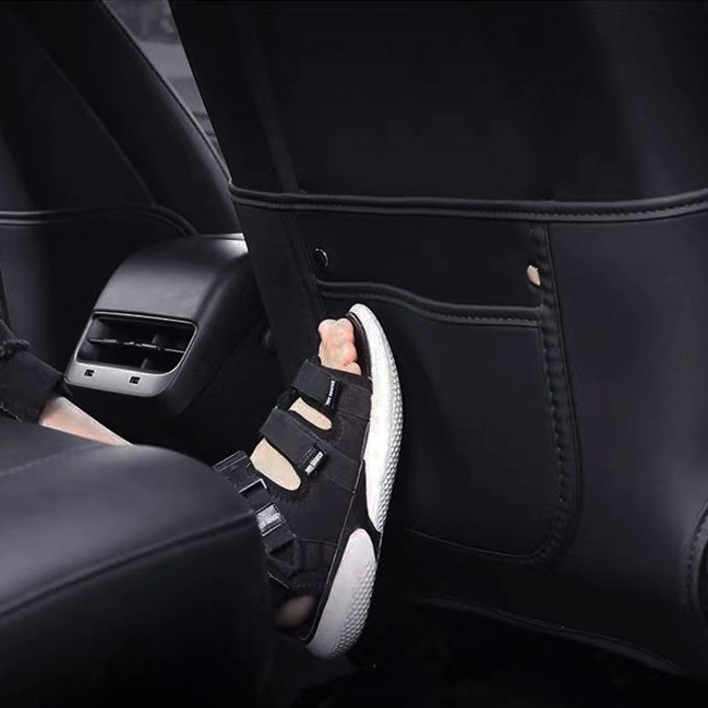 Seat Back Kick Protector for Model 3/Y | Storage Pockets | Easy Clean | Sikunuo