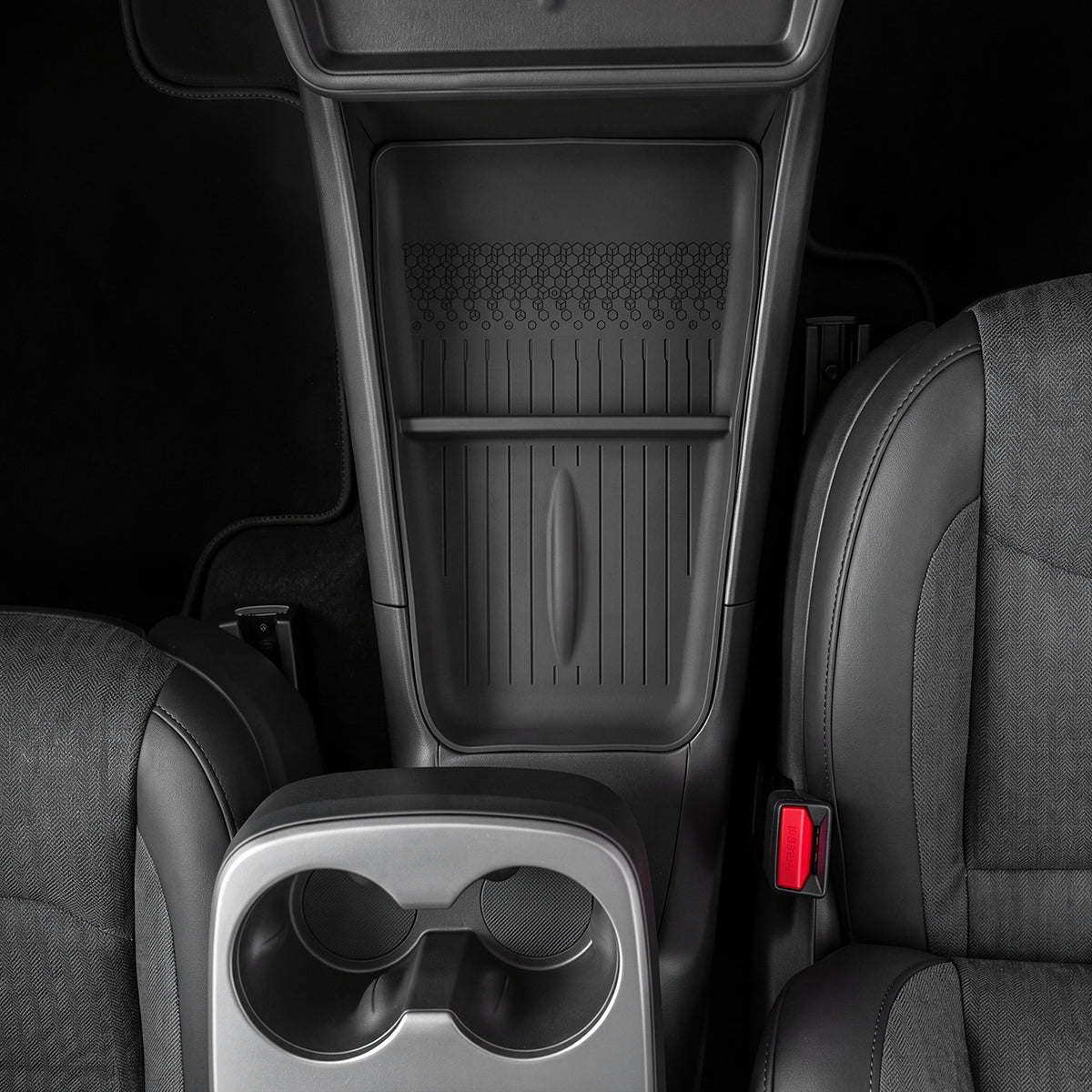 Silicone Center Console Lower Tray Mat for Model Y Standard 2026+
