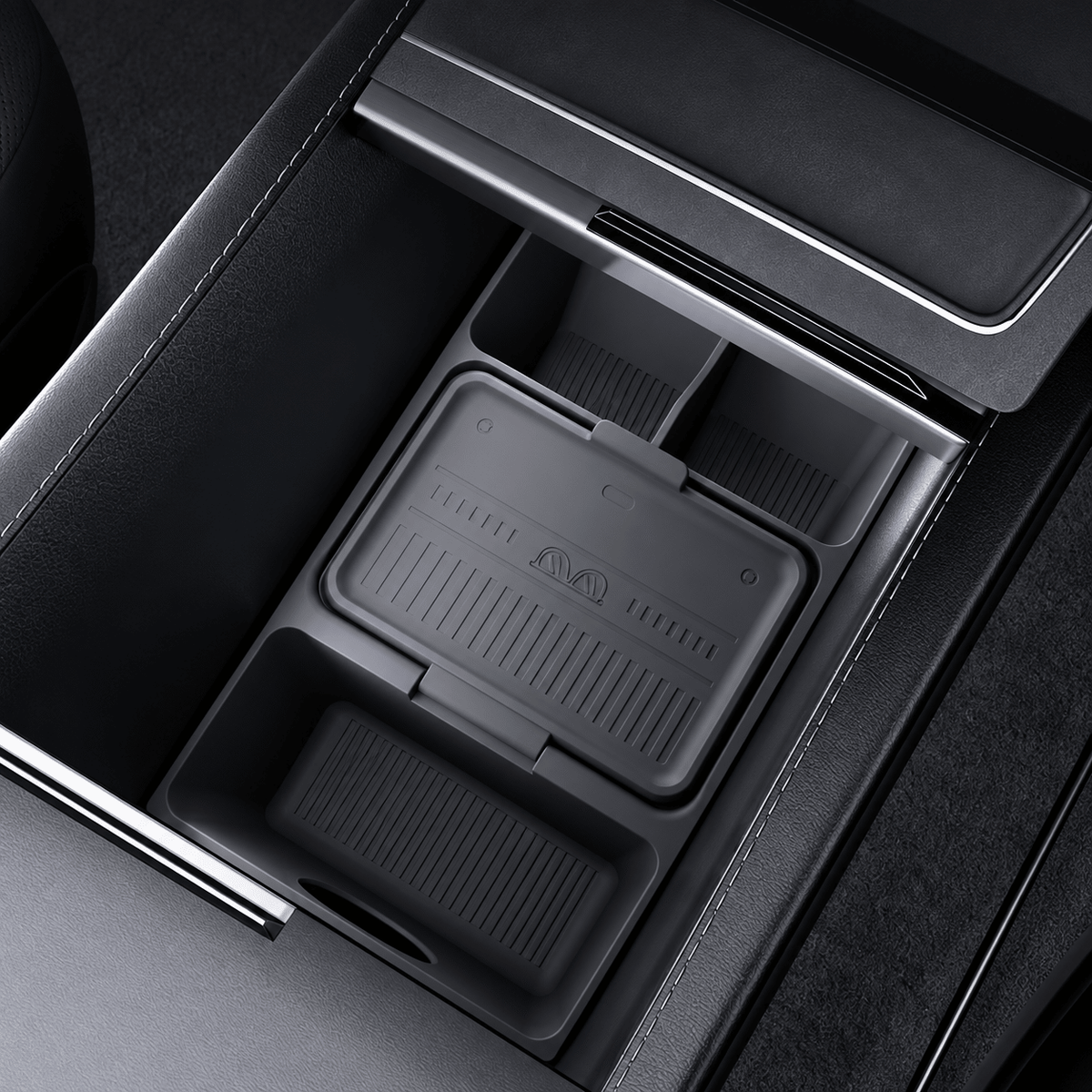 Silicone Center Console Storage Organizer for Model Y Juniper 2025+