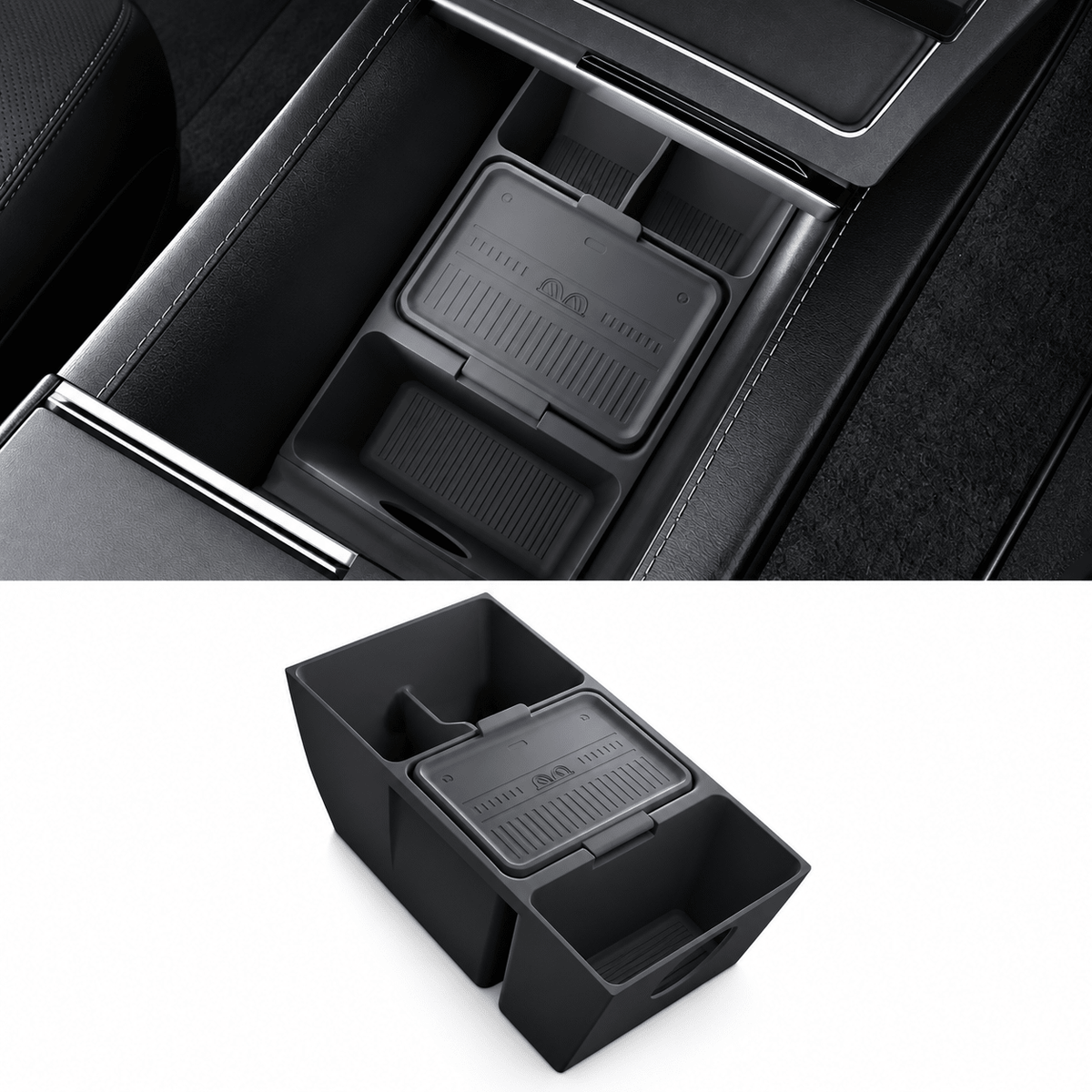 Silicone Center Console Storage Organizer for Model Y Juniper 2025+