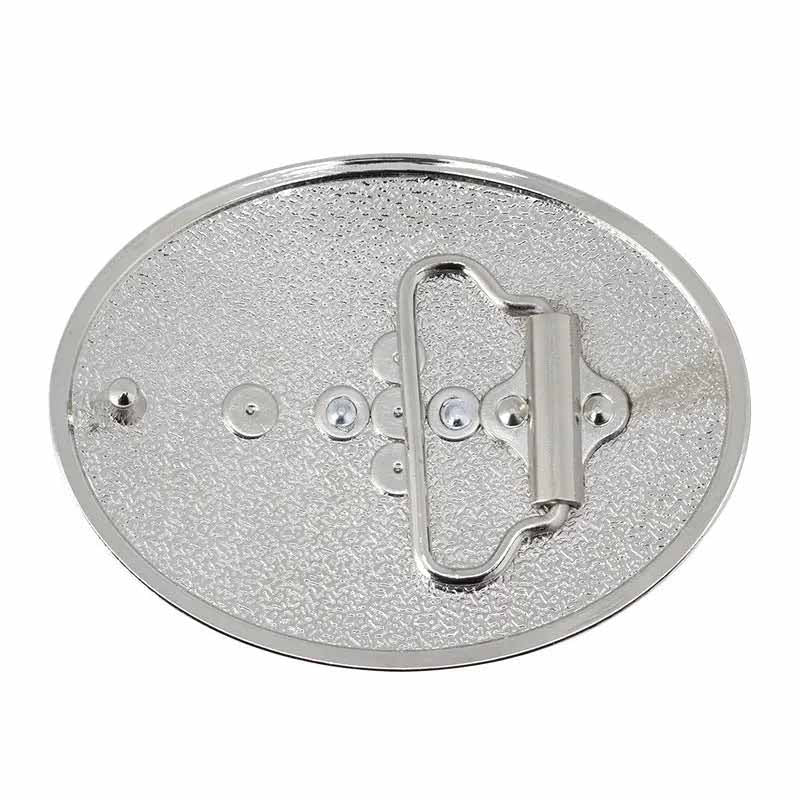 Silver Longhorn Belt Buckle
