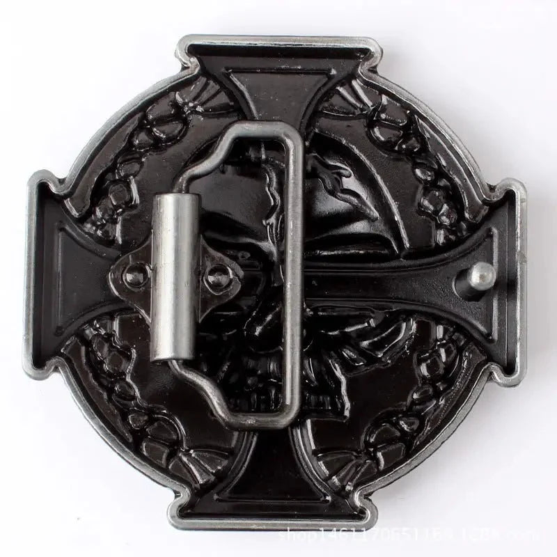 Skull Cross Belt Buckle