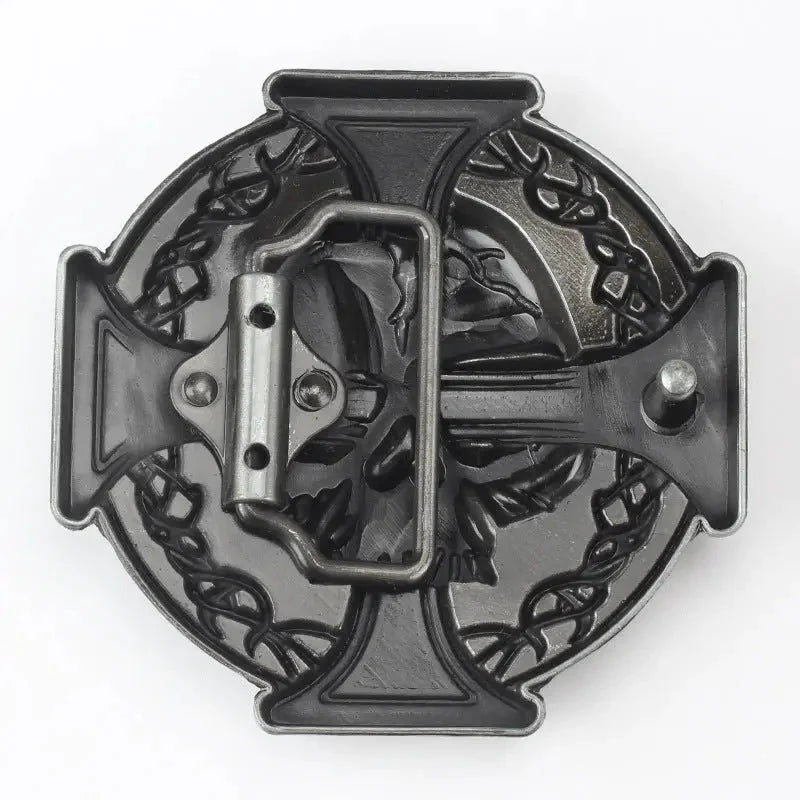 Skull Cross Belt Buckle