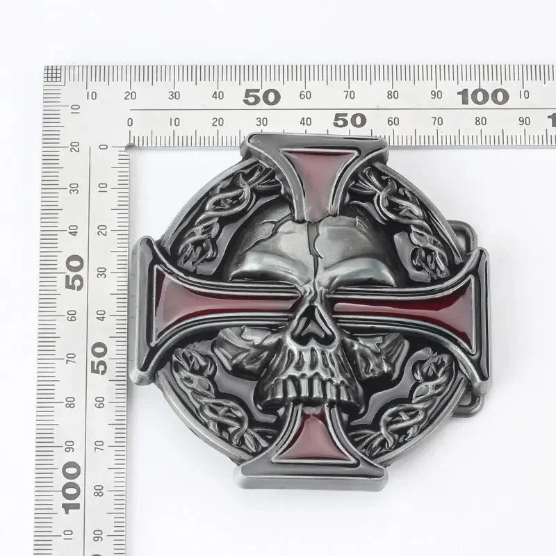 Skull Cross Belt Buckle
