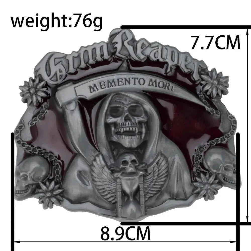 Skull Memento mori Belt Buckle