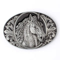 Sliver Horse Head Belt Buckle