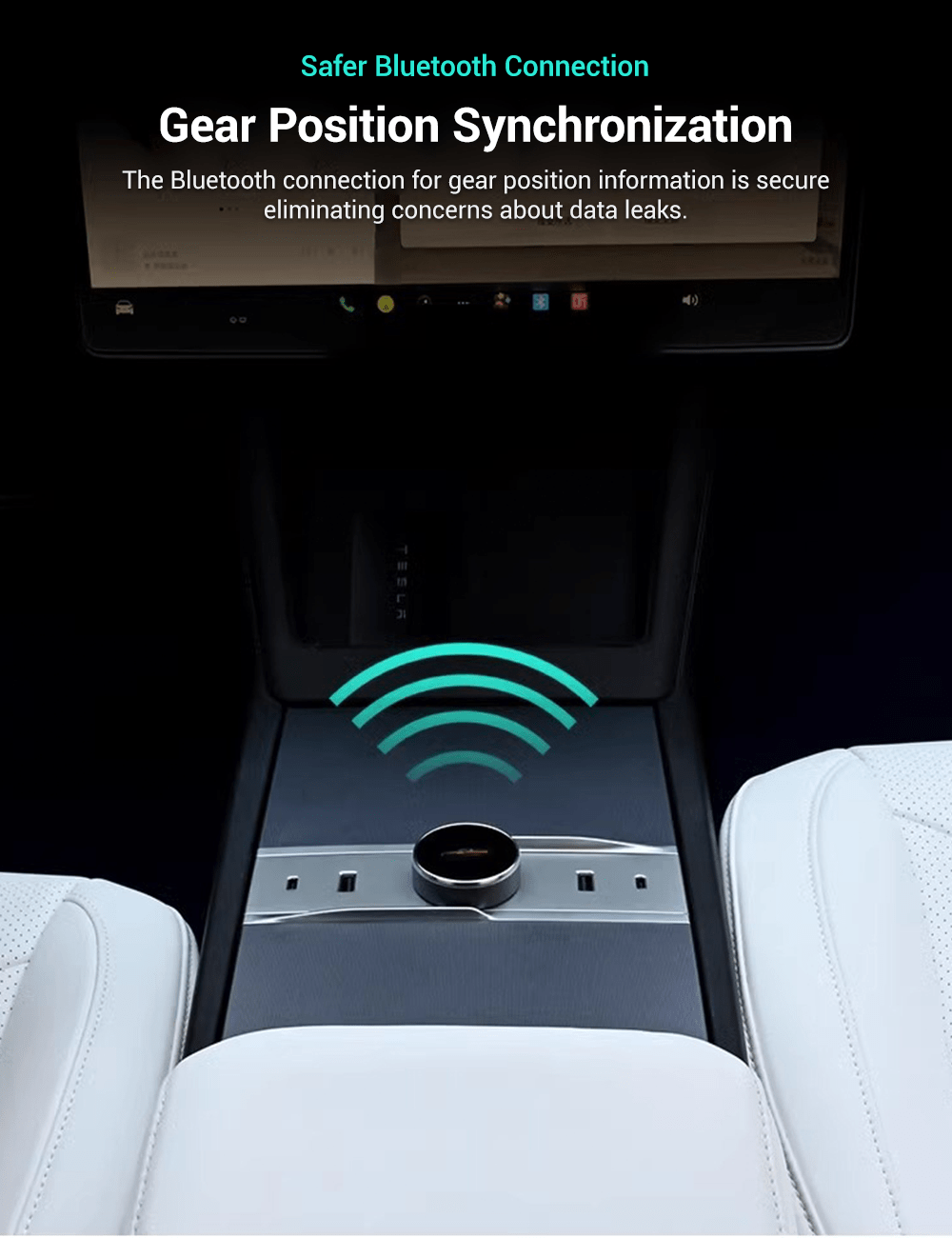 Rotating Gear Shift Knob Dock for Model 3 Highland/Model Y Juniper | Ergonomic Design