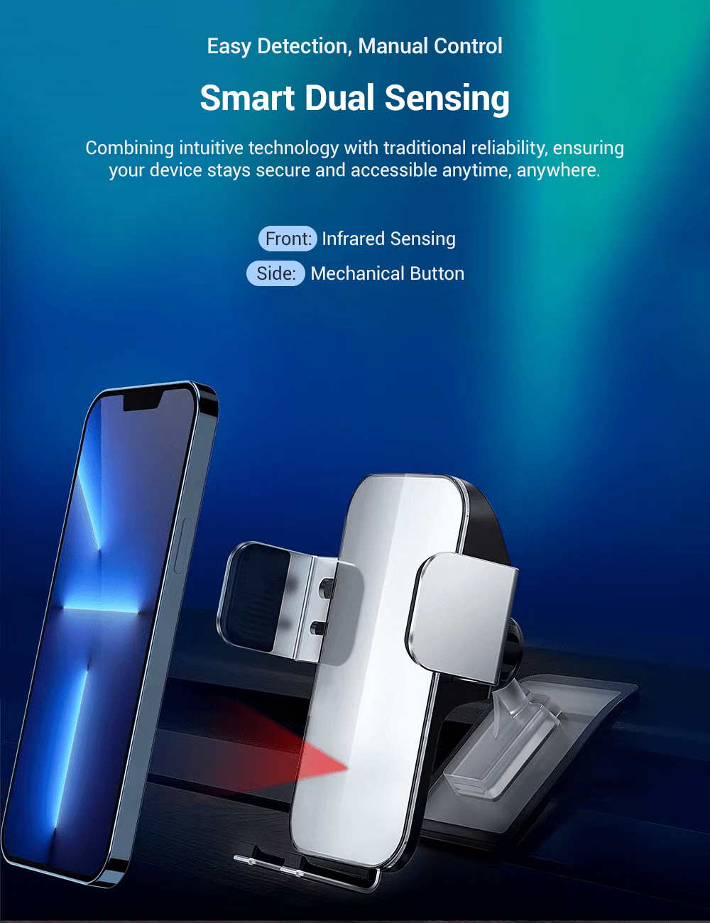 Solar Mobile Phone Holder for Model 3/Y | Sikunuo