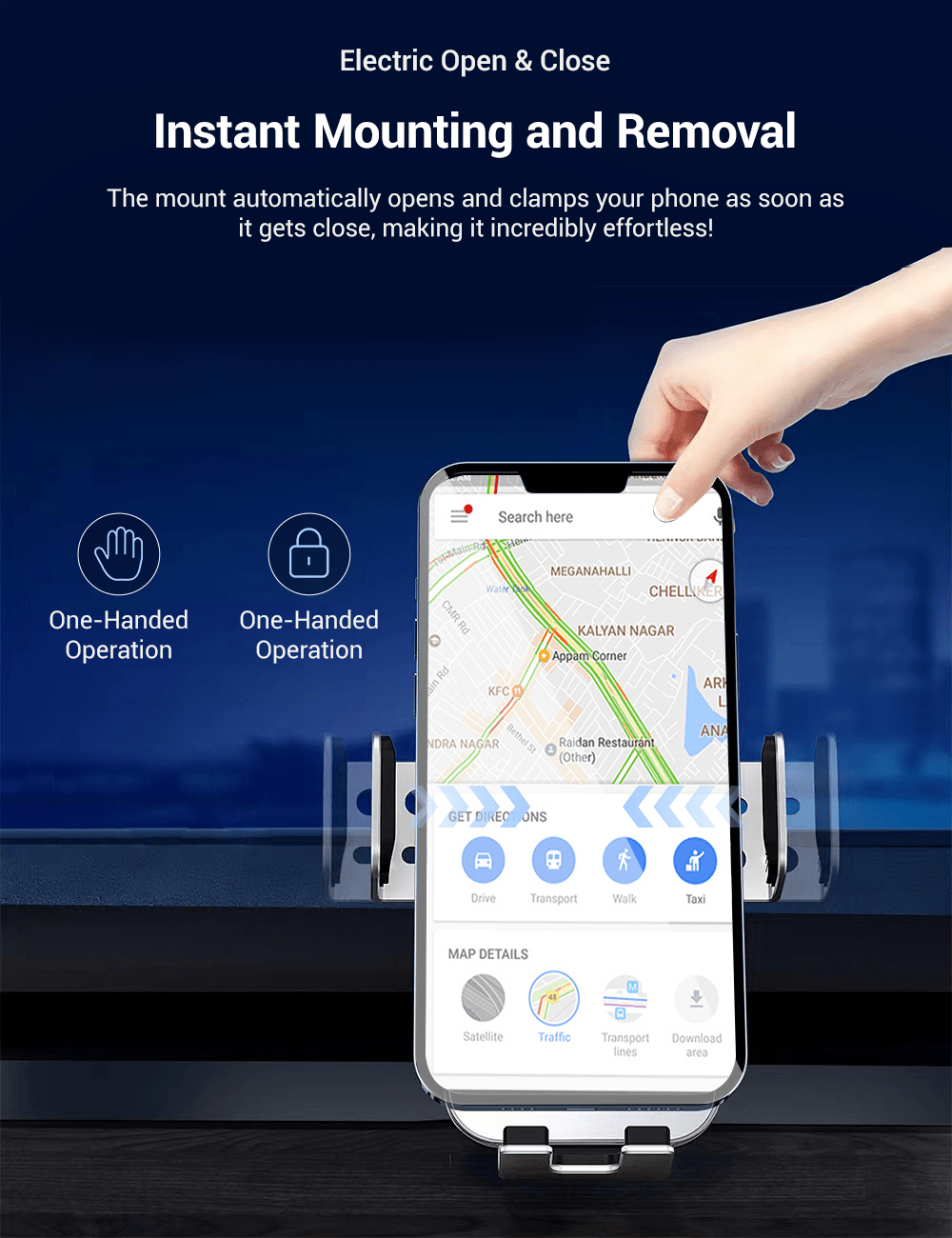 Solar Mobile Phone Holder for Model 3/Y | Sikunuo