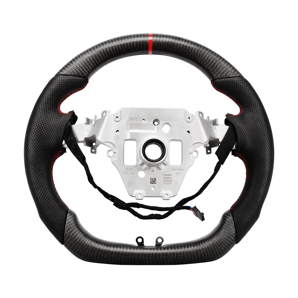 Sport Carbon Fiber Steering Wheel for Model 3 Highland / Model Y Juniper