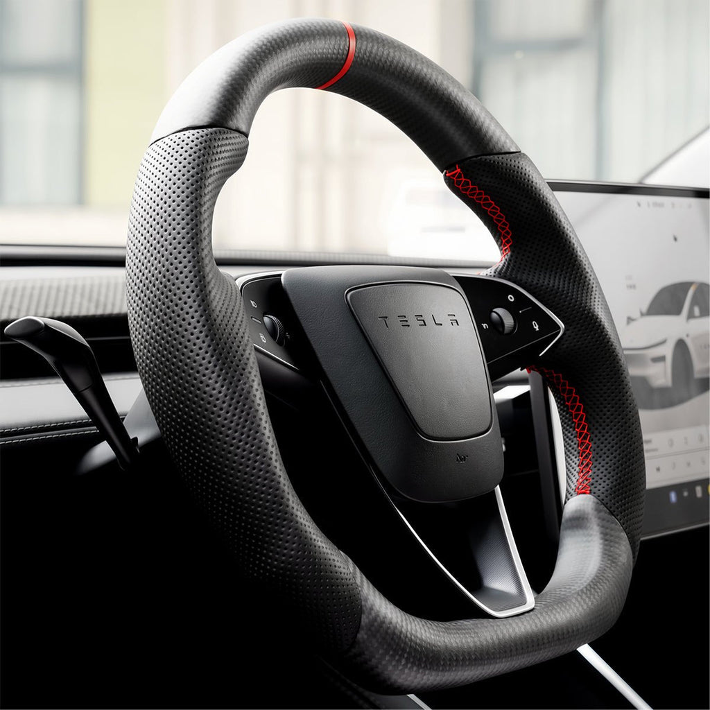 Sport Carbon Fiber Steering Wheel for Model 3 Highland / Model Y Juniper
