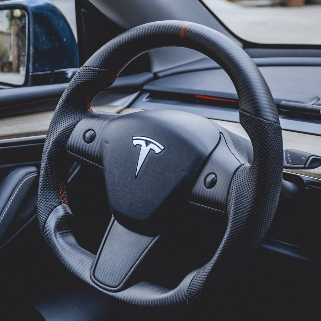 Sikunuo Sport Carbon Fiber Steering Wheel for Tesla Model 3 / Y【Style 25】