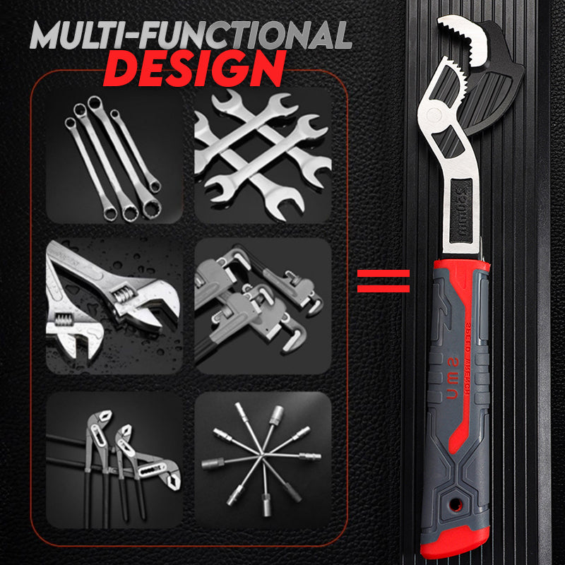 Sikunuo | Industrial Quality Multifunctional Self-locking Pipe Wrench Tool